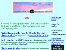 Tablet Screenshot of christianityforthinkers.com